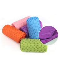 Wholesale Invisible Anti-Slip Silicone Dots Nonslip Microfiber Yoga Towel